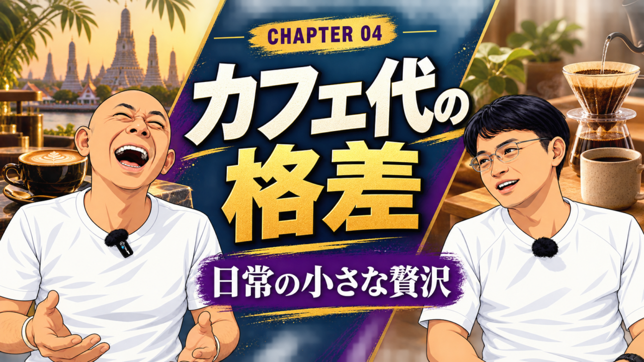 タイでカフェと自宅コーヒーを楽しむイメージ