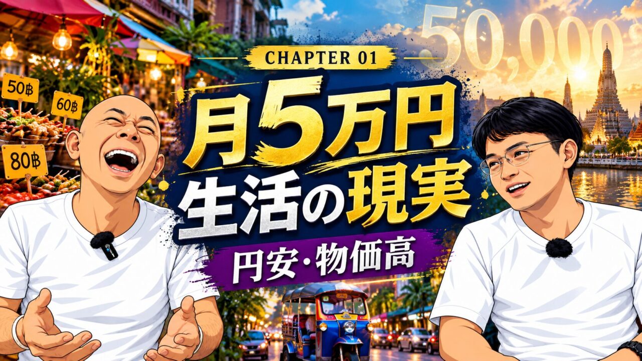 円安のタイで月5万円生活を考えるためのイメージ