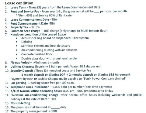 Lease Condition